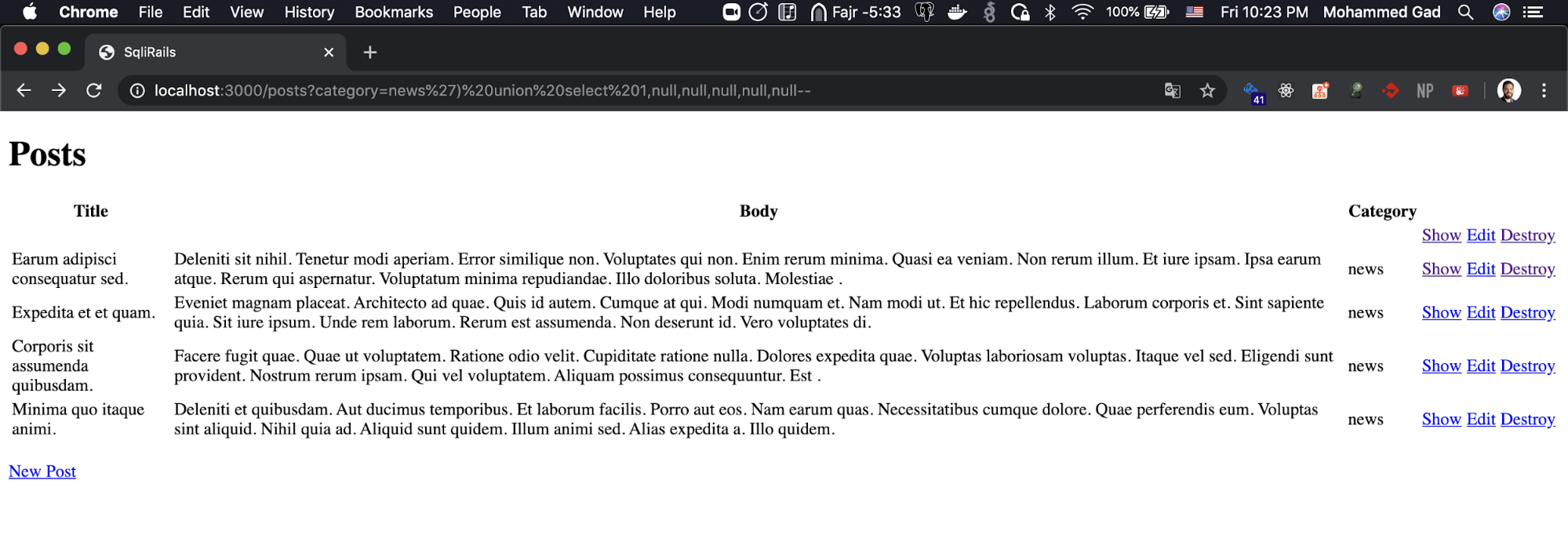 "select nulls"